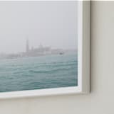 "Venice Fog" - Art Print in Venice Blue by Krissy Bengtson - Frame Close-up
