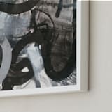 "Black and White Vapor Series 4" - Art Print in Black and White by Angela Simeone - Frame Close-up