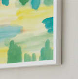"watercolor painting blues" - Art Print in blue by Ramoncita - Frame Close-up