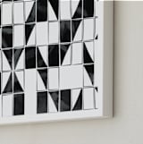 "They All Fall Down" - Art Print in Gray Tones by Linda Misiura - Frame Close-up