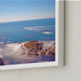 "VView from Pebble Beach" - Art Print in Marine blue by NSMARK - Frame Close-up