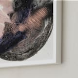 "Settling In" - Art Print in blush by Lauren Packard - Frame Close-up