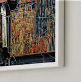 "Old Train Cars" - Art Print in Rustic by A MAZ Design - Frame Close-up