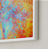"Key West Orange" - Art Print in Orange by Alex Isaacs Designs - Frame Close-up