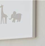 "Animal Land" - Art Print in Earth stone by Jennifer Holbrook - Frame Close-up