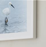 "Strutting Bird on the Beach" - Art Print in Tourquoise by Mary Ann Glynn-Tusa - Frame Close-up