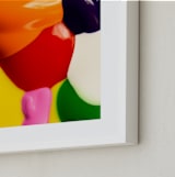 "All the Colors" - Art Print in Deep Blue by Janie Allen - Frame Close-up