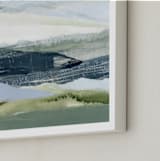 "After the Rain II" - Art Print in Deep Blue by Lara Eckerman - Frame Close-up