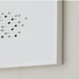 "Abacus 2" - Art Print in Charcoal by Stephanie Nowotarski - Frame Close-up