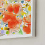 "Momo" - Art Print in Red by Shiho Whitehead - Frame Close-up