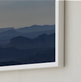 "Sunrise over Ramon crater #5" - Art Print in Sunrise over Ramon crater #5 Blue by Tal Paz-Fridman - Frame Close-up