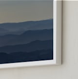 "Sunrise over Ramon crater #6" - Art Print in Sunrise over Ramon crater #6 Blue by Tal Paz-Fridman - Frame Close-up
