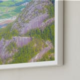 "Hazy Squamish" - Art Print in Spring Green by Jeff Preuss - Frame Close-up