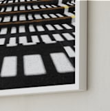 "Golden Hour Symmetry" - Art Print in Golden Yellow by Elky Ink - Frame Close-up