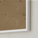 "Room 2" - Art Print in Beige by Shiho Whitehead - Frame Close-up