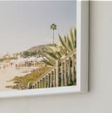 "Dear June" - Art Print in Laguna Blue by Shawna Urban - Frame Close-up