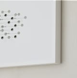 "Abacus 1" - Art Print in Charcoal by Stephanie Nowotarski - Frame Close-up