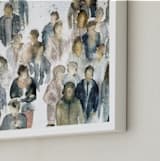 "Monday afternoon" - Art Print in blue by Lulaloo - Frame Close-up