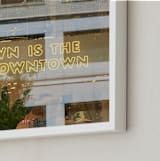 "Uptown Number 2" - Art Print in mustard brown by Sea and Sky - Frame Close-up