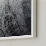 "A Chronicle of Marks No. 07" - Art Print in Stainless Steel Grey by Janie Allen - Frame Close-up