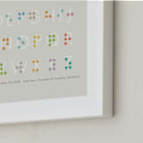 "Seen and Understood" - Personalized Art Print in Sand by Jennifer Wick - Frame Close-up