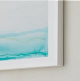 "Seafront" - Art Print in Sea Blue by Itsy Belle Studio - Frame Close-up