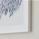 "Dreaming of Leaves" - Art Print in White by Priscilla Lee - Frame Close-up