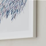 "Dreaming of Leaves" - Art Print in White by Priscilla Lee - Frame Close-up