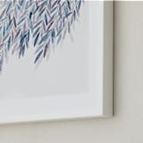 "Dreaming of Leaves" - Art Print in White by Priscilla Lee - Frame Close-up