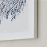 "Dreaming of Leaves" - Art Print in White by Priscilla Lee - Frame Close-up