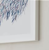 "Dreaming of Leaves" - Art Print in White by Priscilla Lee - Frame Close-up