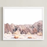 "Painted Canyon 3" - Art Print in desert blush by Kamala Nahas - Framed
