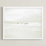 "A Day in Summer" - Art Print in White Sand by Rega - Framed