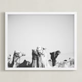 "Leader of the Pack" - Art Print in Black and White by Heather Marie - Framed