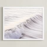 "Cayucos Soft Waves " - Art Print in Original Silver by Lisa Sundin - Framed