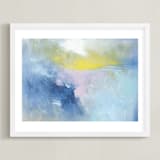 "Blissful Escape No. 2" - Art Print in Sky by Julia Contacessi - Framed