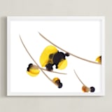 "Yellow Blooms " - Art Print in Yellow Bloom by Jennifer Morehead - Framed