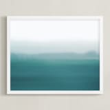 "Drive" - Art Print in Dark Turquoise by Johanna Phillips Huuva - Framed