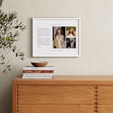 "Minimalist Three Photo: Framed Photo" - Framed Photo in White by Jennifer Postorino - In a Room