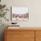 "Painted Canyon 3" - Art Print in desert blush by Kamala Nahas - In a Room