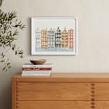 "On the Canal" - Art Print in brick by Griffinbell Paper Co. - In a Room