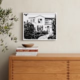 "House: Custom Print" - Custom Print in Black by Minted - In a Room