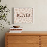 "Safari Friends 2" - Personalized Art Print in Brown by Teju Reval - In a Room