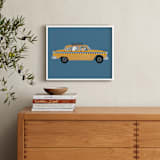 "New York" - Personalized Art Print in Taxi by Jenna Holcomb - In a Room