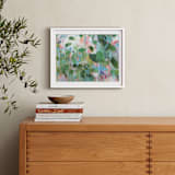"Secret Garden" - Art Print in Leafy Green by Sonal Nathwani - In a Room