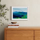 "Enchanted Vista" - Art Print in White by Jenny Partrite - In a Room