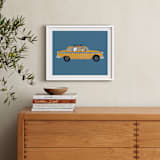 "New York" - Art Print in Taxi by Jenna Holcomb - In a Room