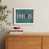 "Space to Explore III" - Art Print in Twilight by Heather Schertzer - In a Room
