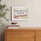 "Little Slugger Series 1" - Art Print in Beige by Pinky Diamond Studio - In a Room