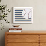 "Little Slugger Series 4" - Art Print in Denim by Pinky Diamond Studio - In a Room